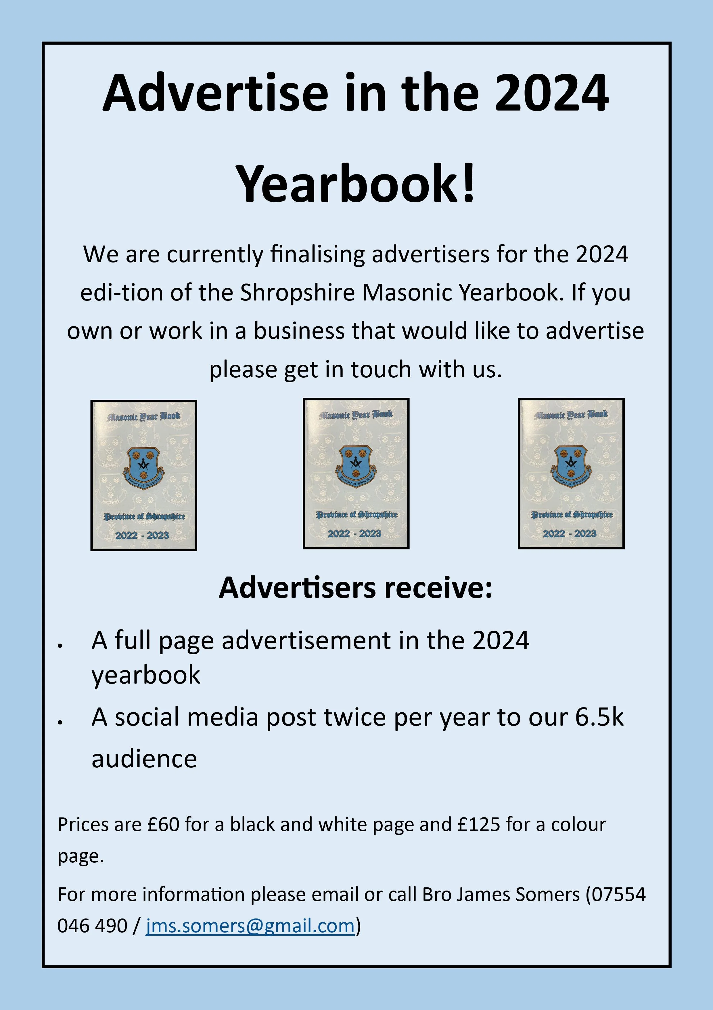 Yearbook advertisers ahoy!!