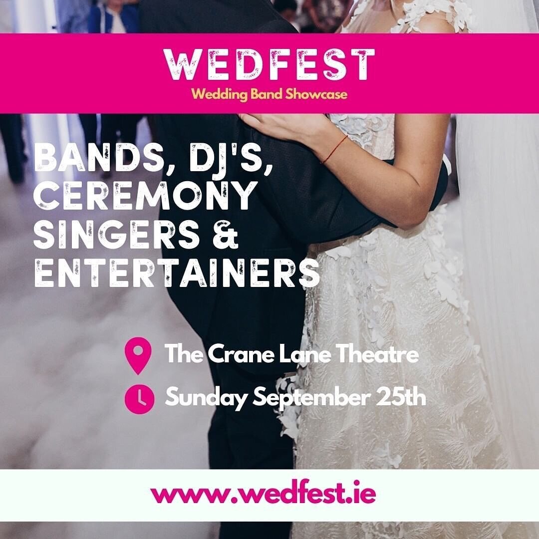 One week to Wedfest 2022! My first with the band. We can&rsquo;t wait for it! 🎸 If you&rsquo;re looking to hear a host of great bands and performers for your big day this is the ideal place to go! If anyone is looking to hear the band &amp; myself f