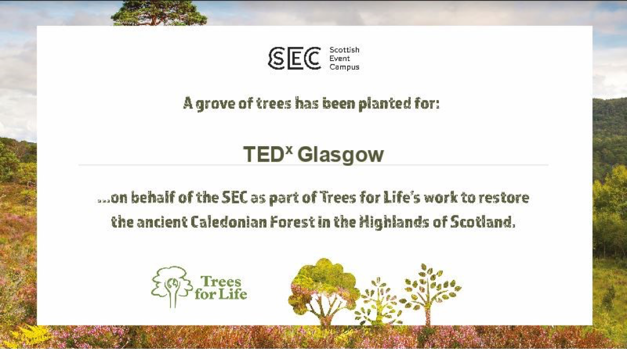 Impacting Scotland with SEC and Trees for life