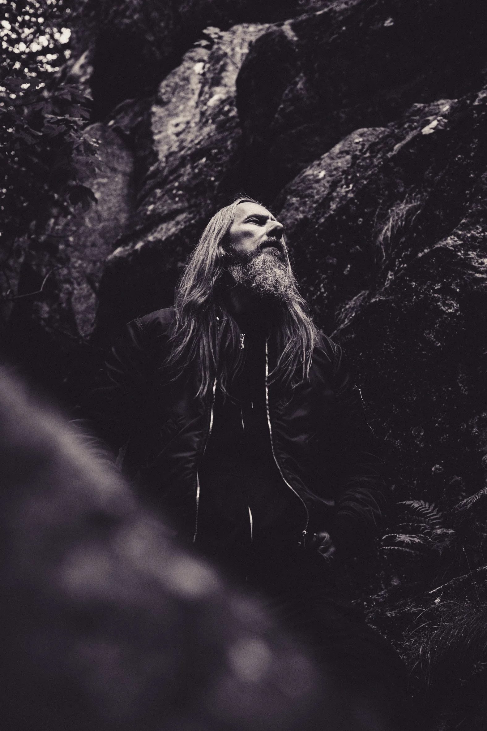 Portrait of Samoth, guitarist of Emperor