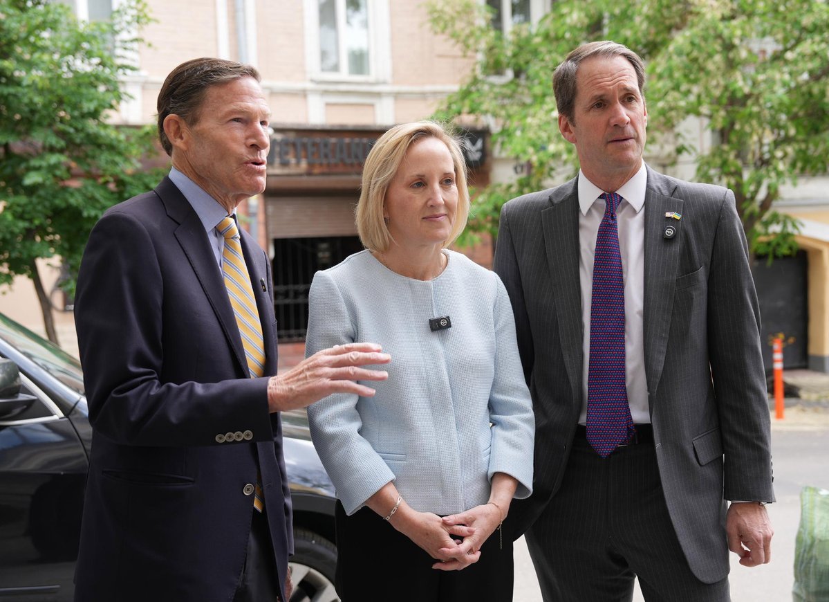 U.S. Senator Richard Blumental (D- Connecticut) Makes Seventh Visit To Ukraine Since 2022.  Accompanied By Representative Jim Himes (D- Connecticut)