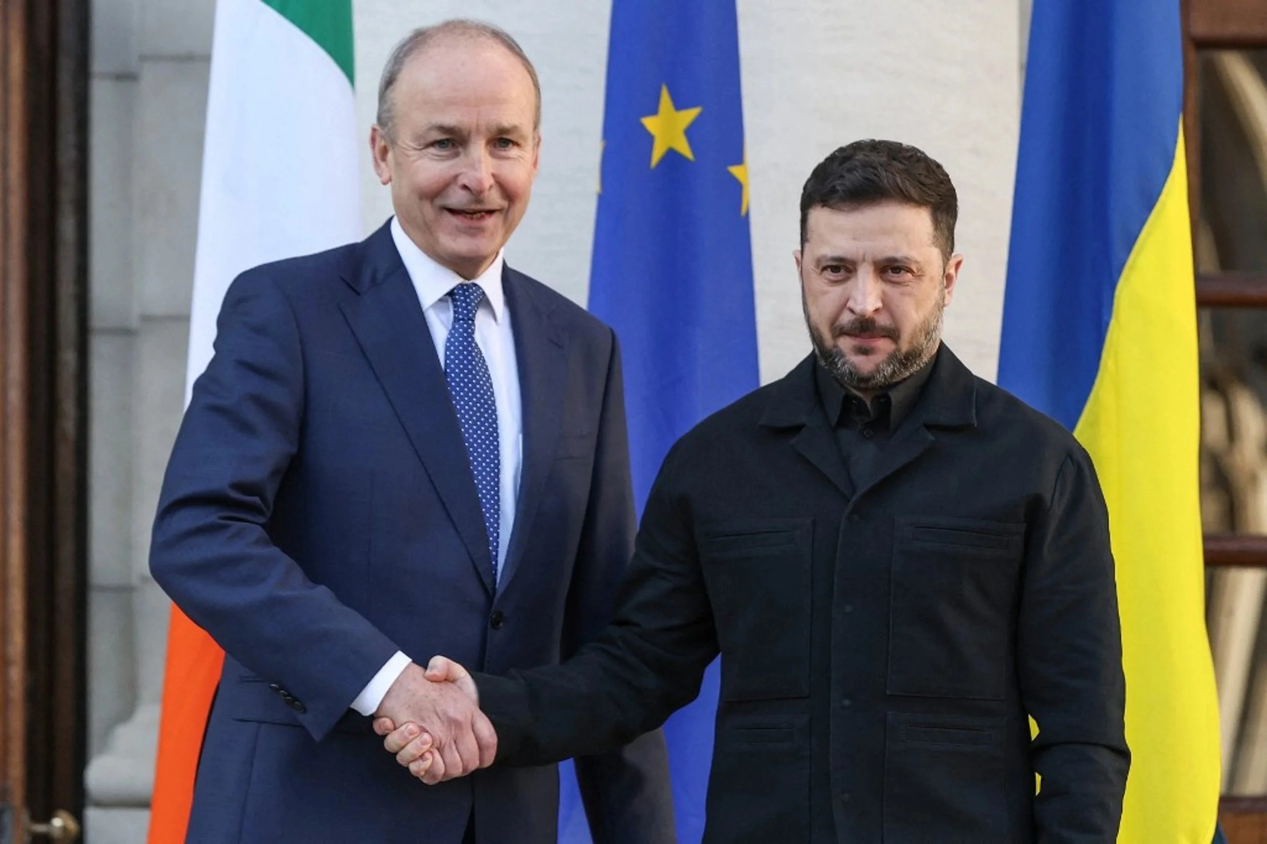 Prime Minister Of Ireland Visits Ukraine
