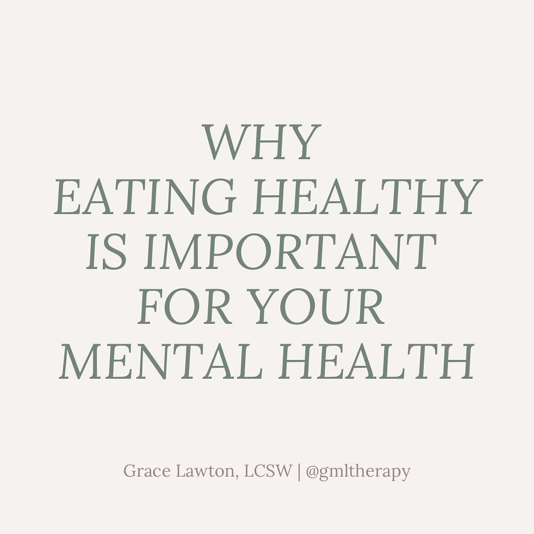 MIND + BODY | The mind and the body are connected, and therefore what we consume in our diets does have an impact on our mental health. Eating healthy is crucial for mental health for several reasons, and here we break it down into 5 categories:

✨ t