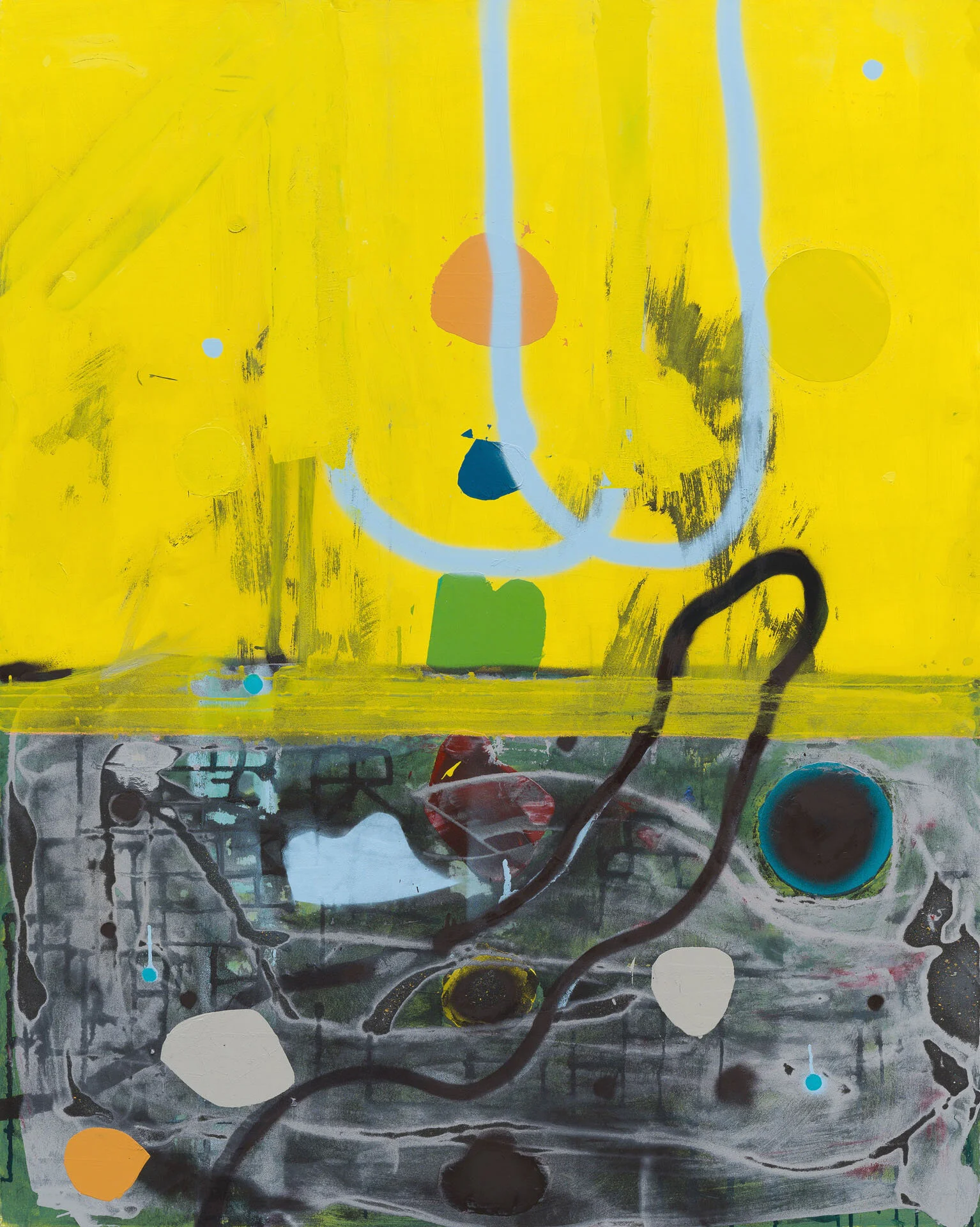 Map Walk 7 . acrylic and ilmenite on canvas . 150 x 120 cm