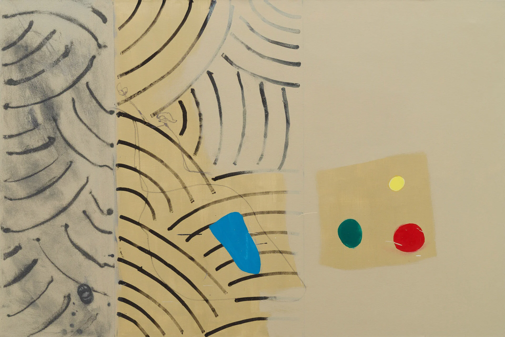 Map Walk 22 . acrylic and ilmenite on canvas . 120 x 180 cm