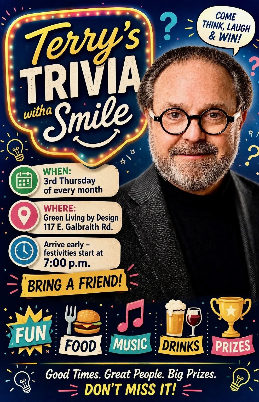 3rd Thursday - Terry's Trivia with a Smile 