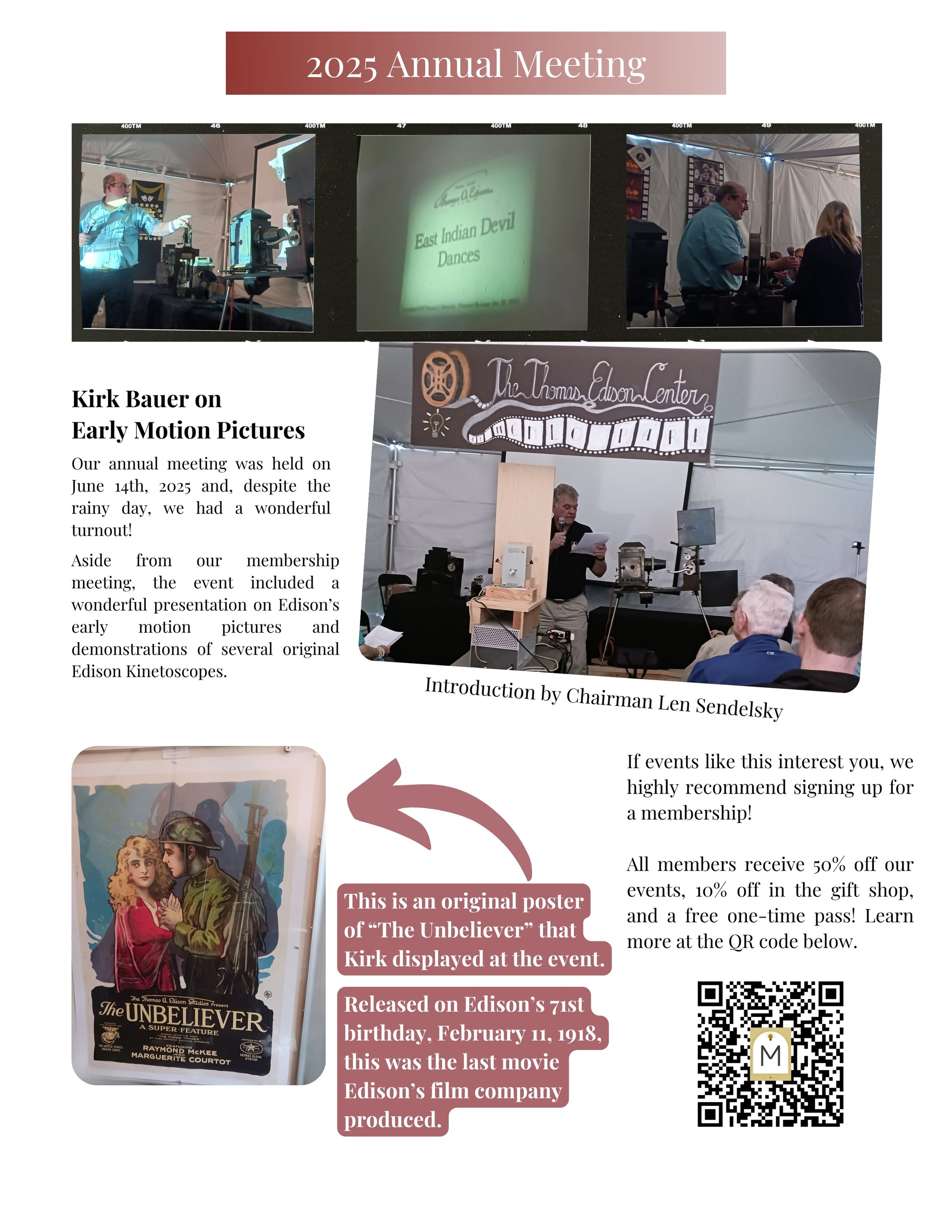 Museum News — Thomas Edison Center at Menlo Park