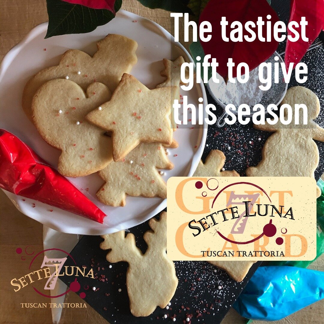 Not sure what to get your loved one this season? A Sette Luna gift card should do the trick! Let them know you care by giving them the tastiest gift of all. Go to setteluna.com to purchase.

#setteluna #settelunaeaston #tuscantrattoria #eastonpa #dow