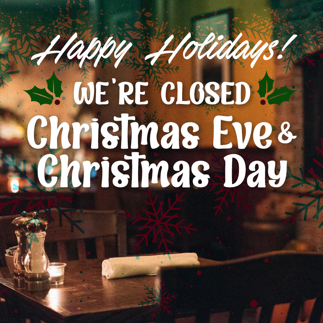 We will be closed December 24 and 25, but we&rsquo;ll be back soon enough. Enjoy this time with your family, everyone!

#setteluna #settelunaeaston #tuscantrattoria #eastonpa #downtowneaston #lehighvalley #lehighvalleyrestaurants #lveats #rusticitali