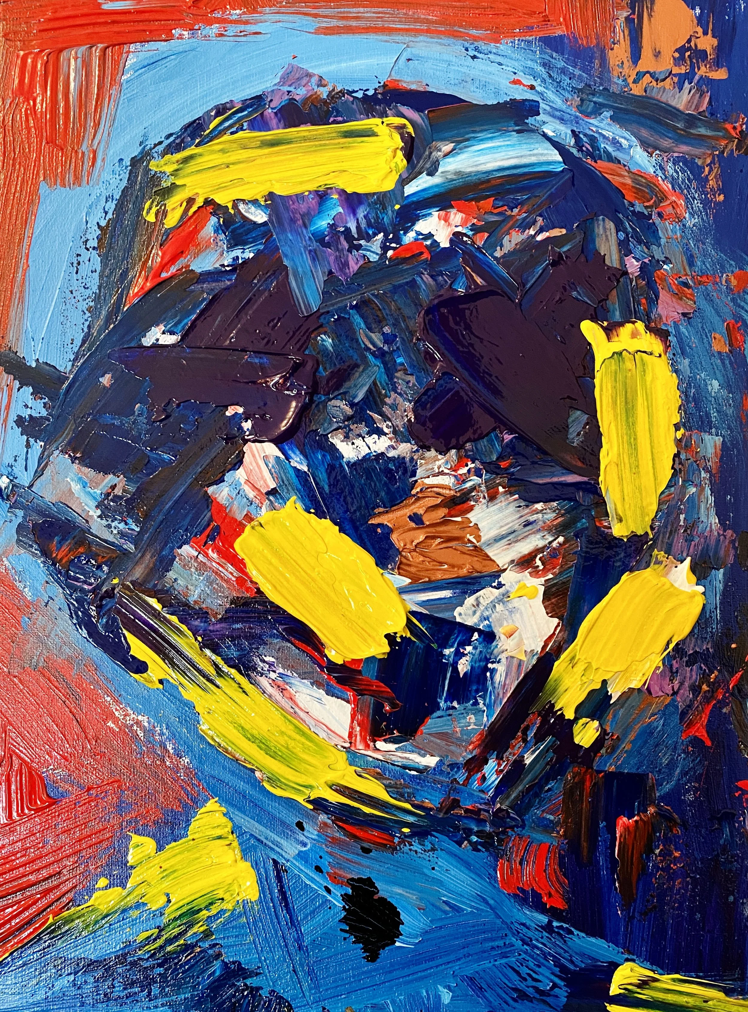Self Portrait Primary Colors Print 8x10 inch