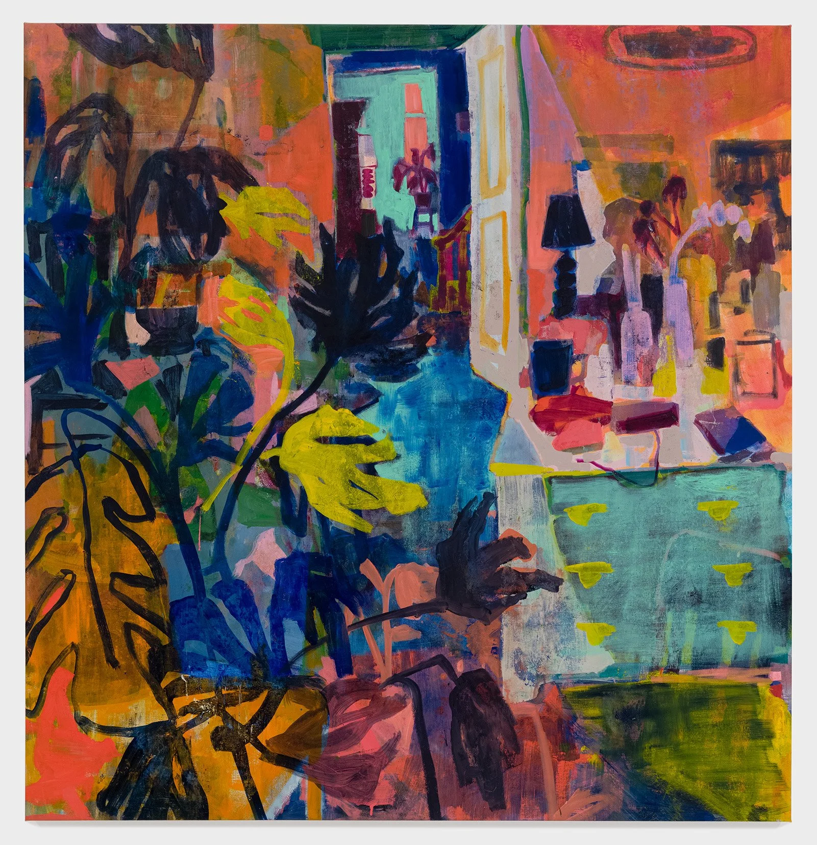   Of What Then , 2021  oil and acrylic on canvas  52 in. x 50 in. 