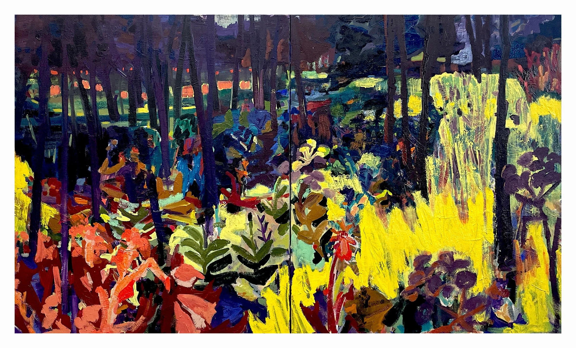   Shadow Deep , 2026  oil and acrylic on canvas  38" x 64" 