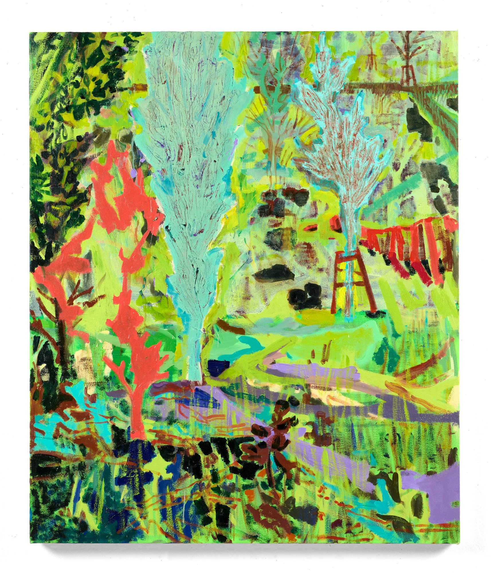   Static Electric , 2025  oil on canvas  50 in. x 42 in. 