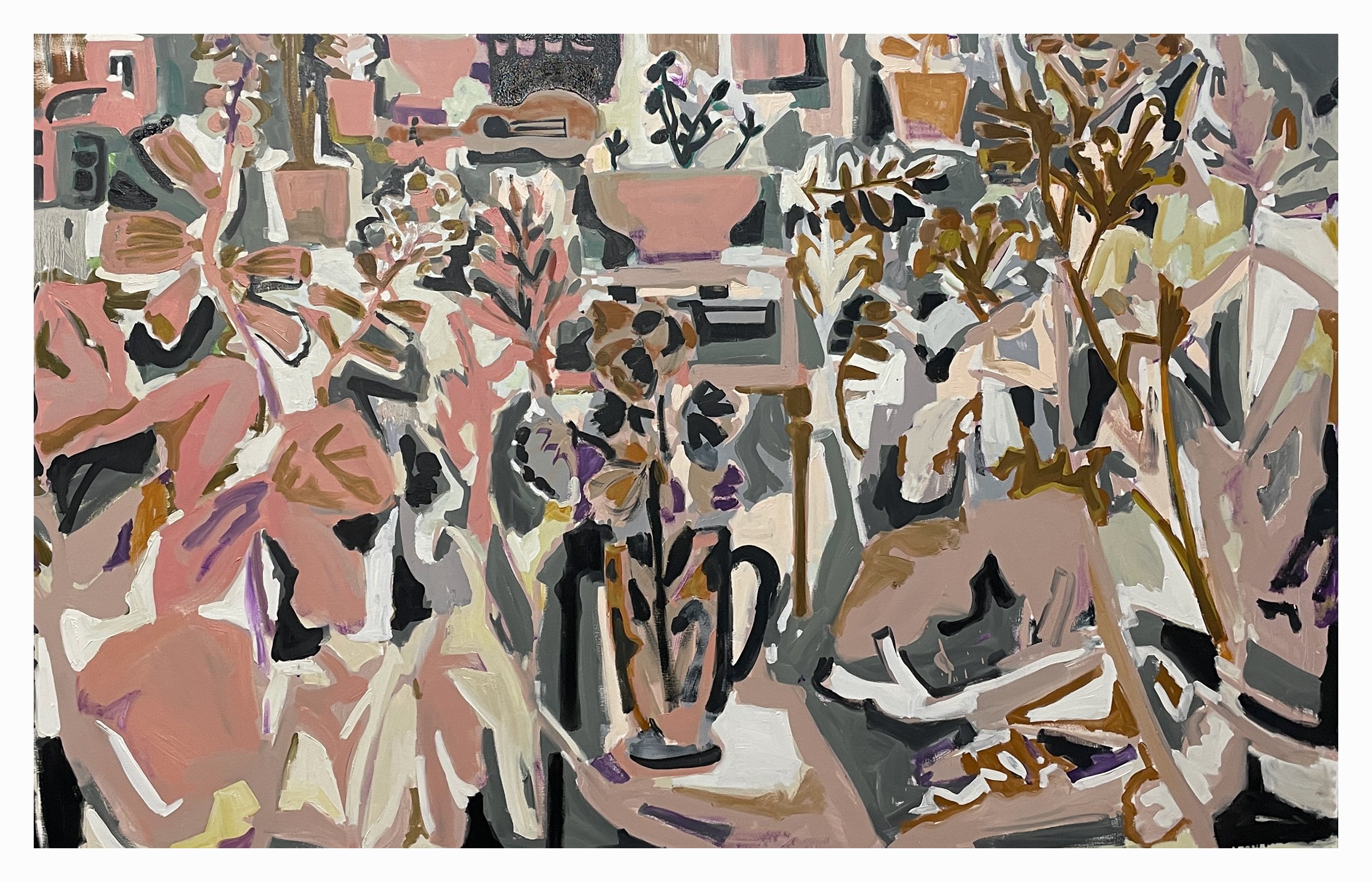  Uncontained, 2026  oil on canvas  46” x 72” 