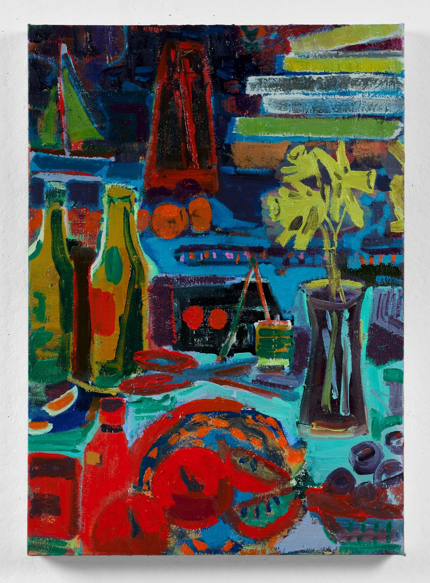   Thrift , 2025  oil and acrylic on canvas  28 in. x 20 in. 