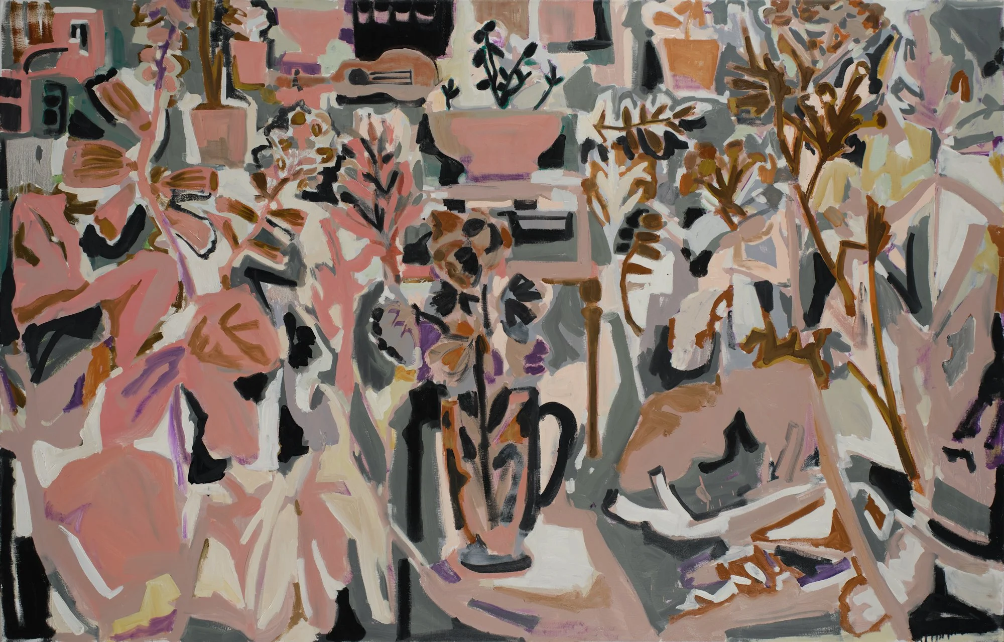  Uncontained, 2026  oil on canvas  46” x 72” 