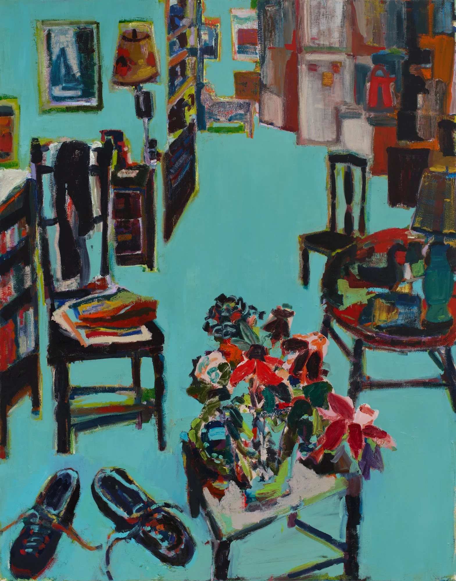   Gathering   oil on canvas  55" x 43" 