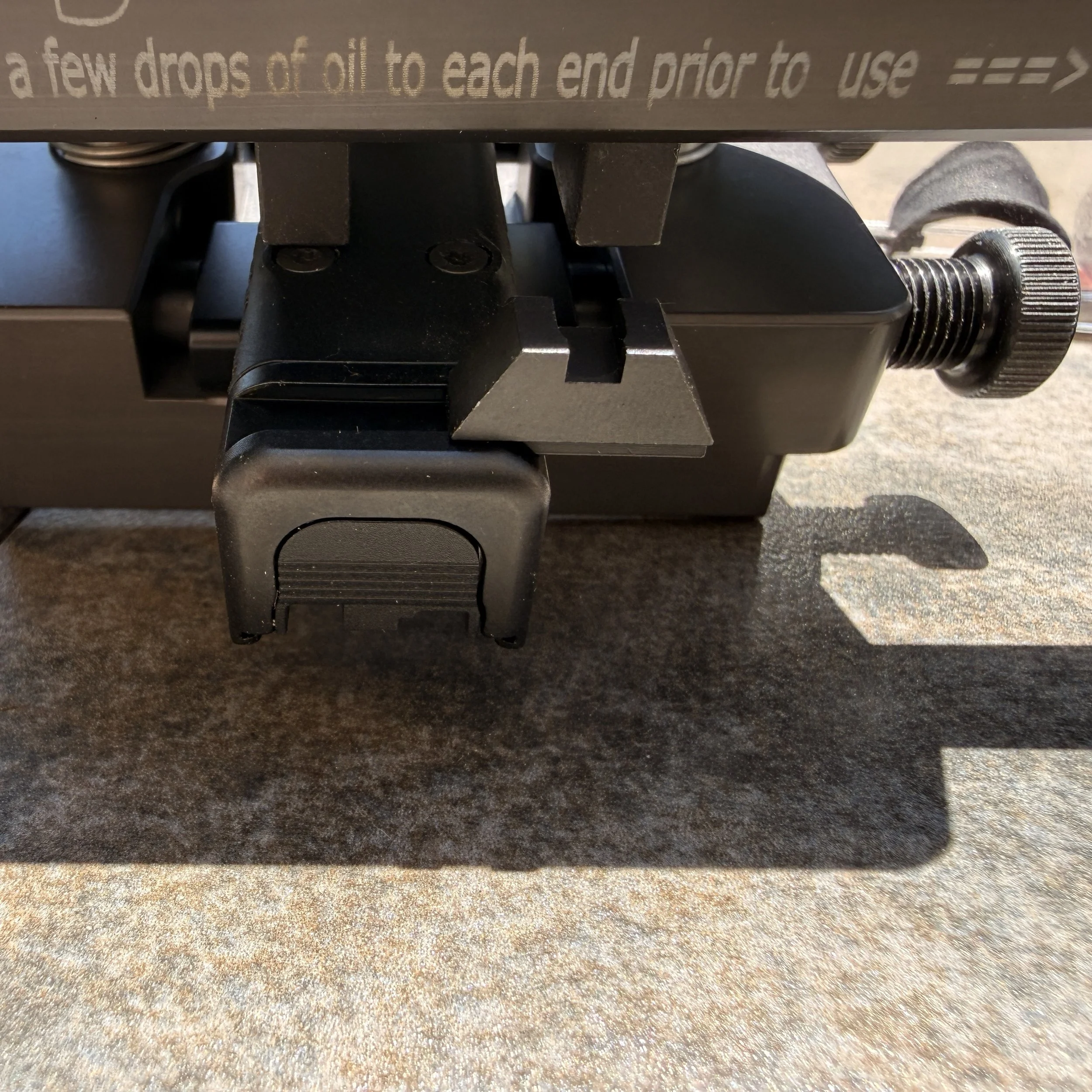 A sight pusher tool makes replacing iron sights much easier and more precise