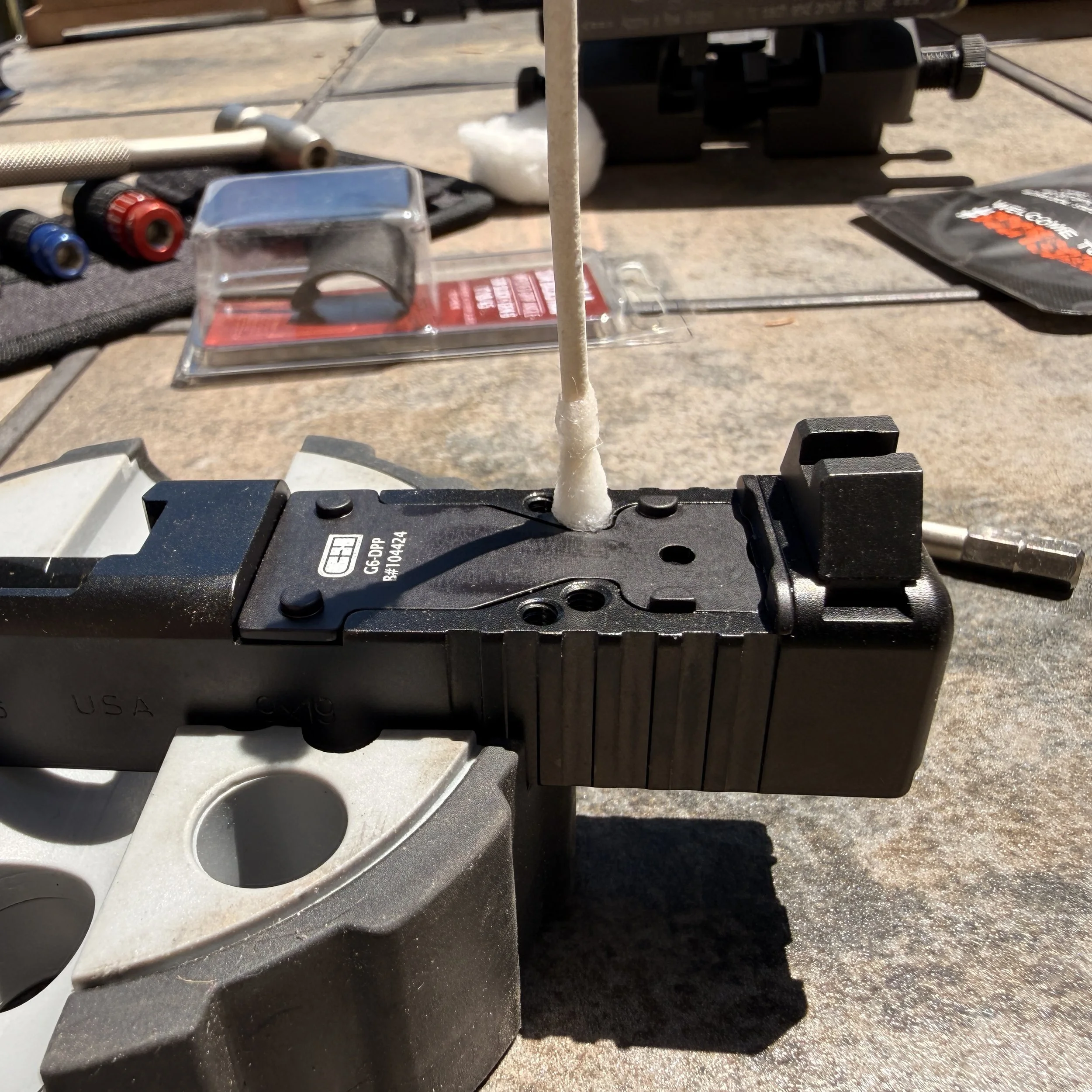 Degreasing and cleaning all contact surfaces is a vital part of the process. 