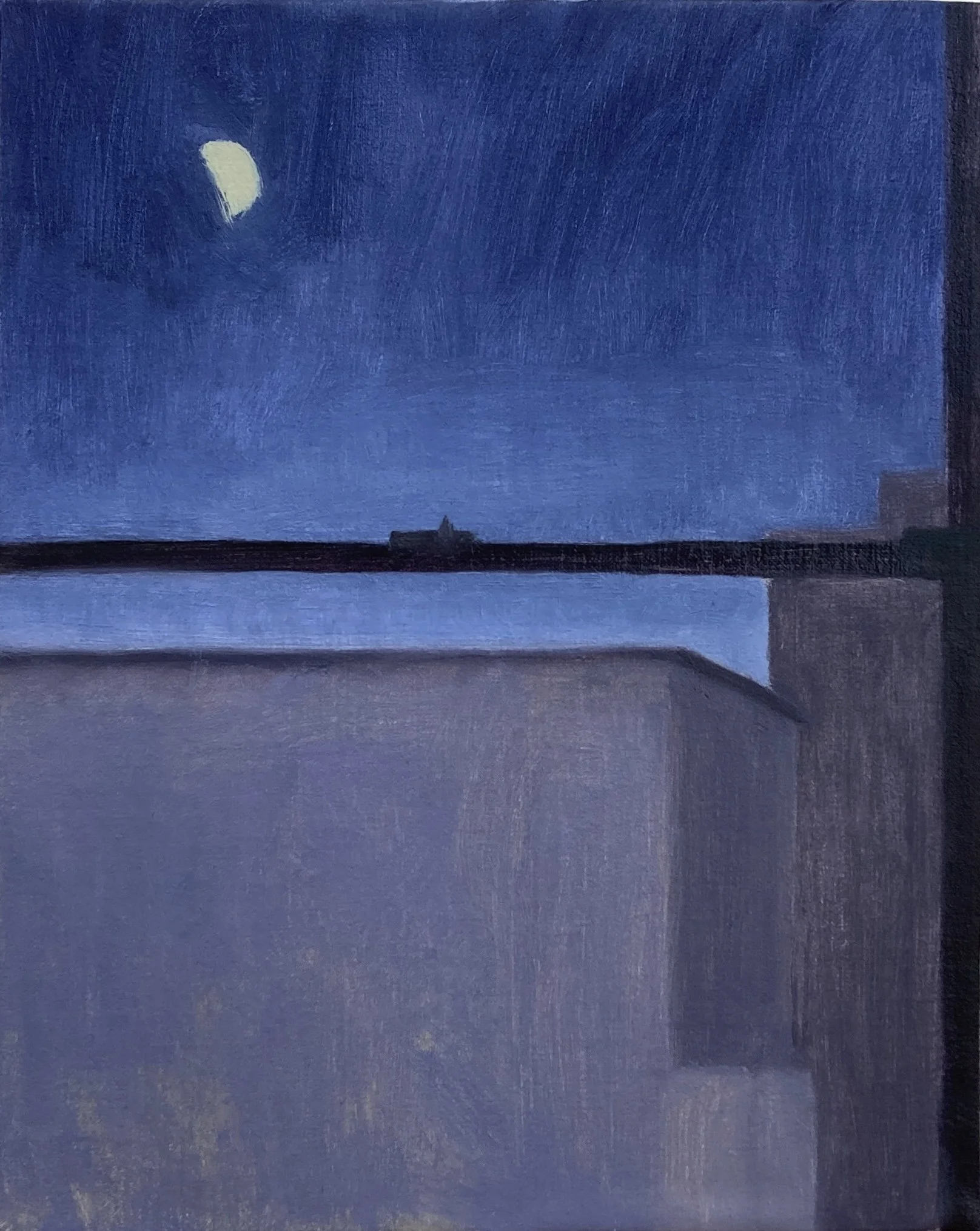 Moon Over Manhattan
Oil on Linen Panel 10x8”