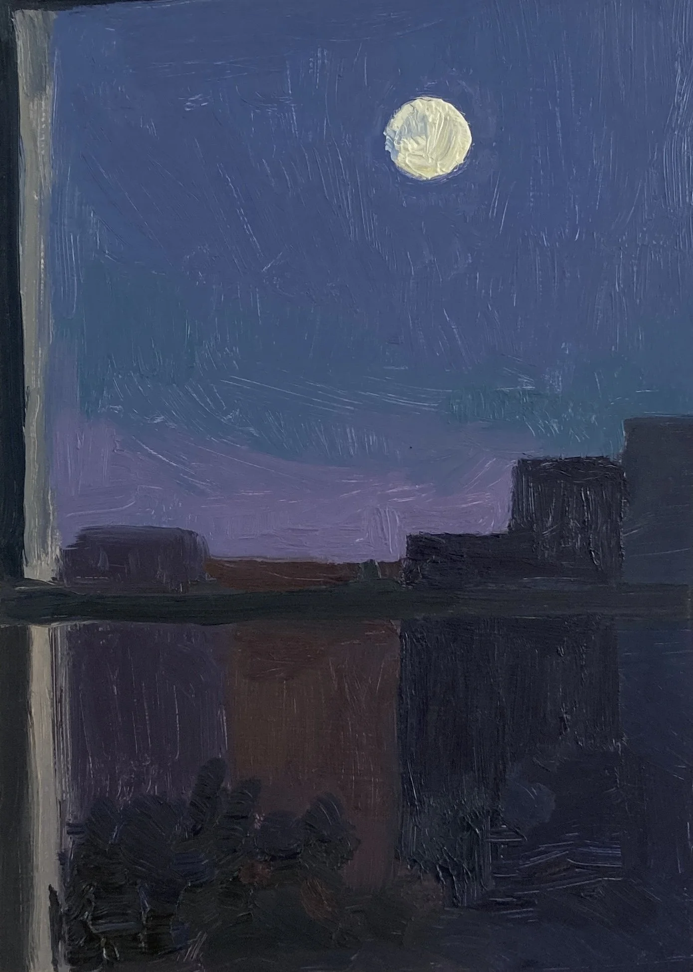 Sundrenched Moon
 

 Oil on Panel 7x5” 
