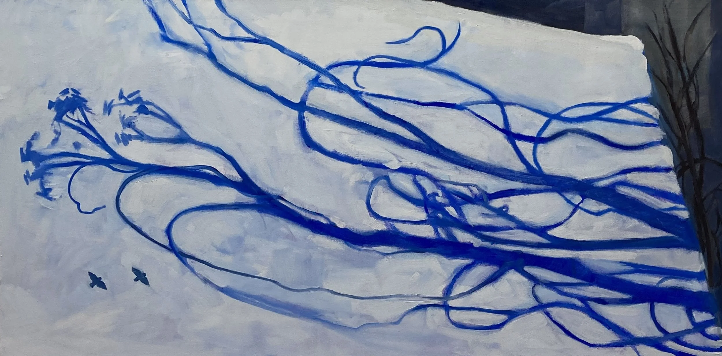 Two Pigeons

 

 Oil on Canvas 24x48” 