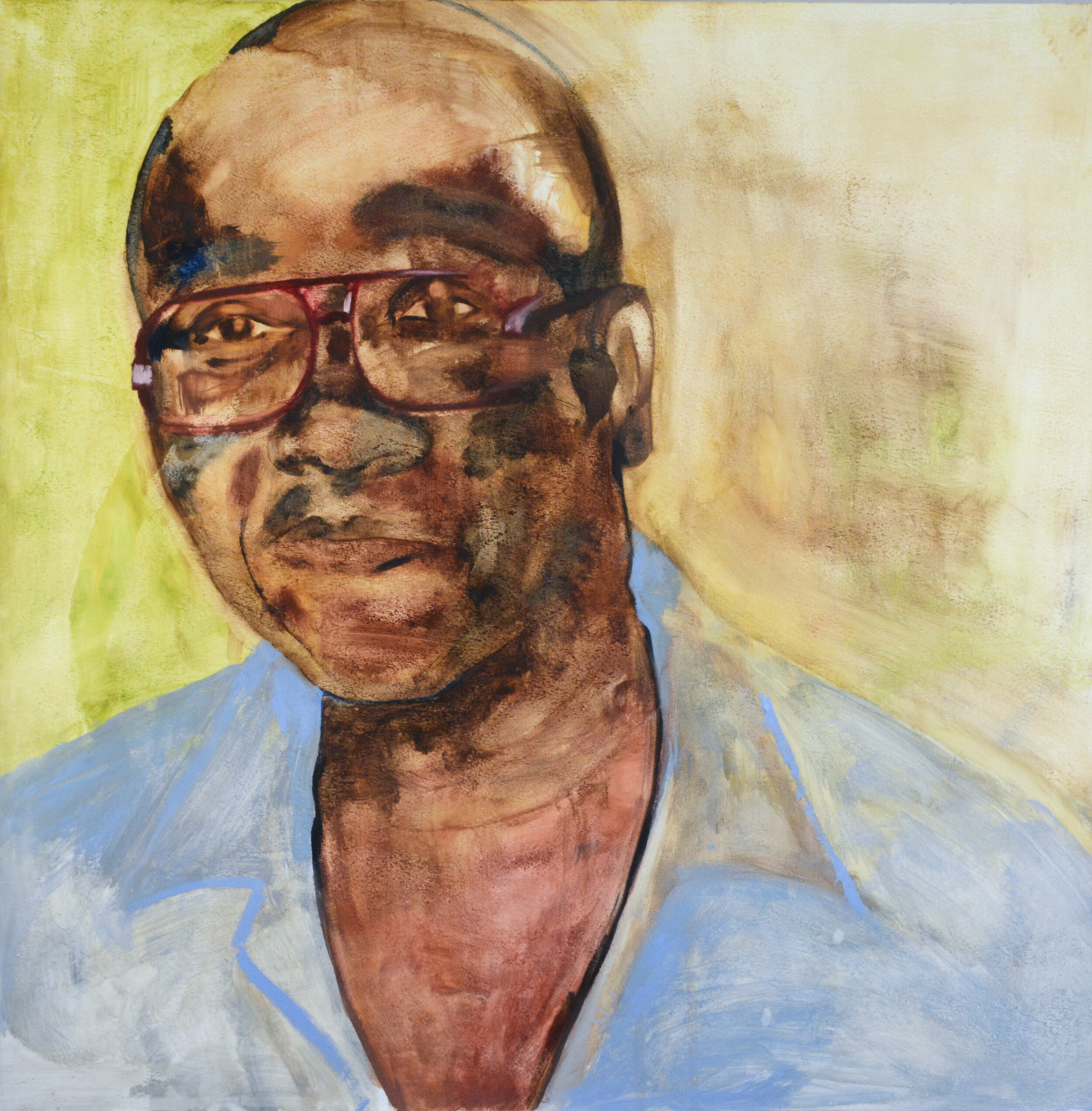   New Orleans (Herman Wallace) , 2013. oil on plywood. 61cm x 61cm 