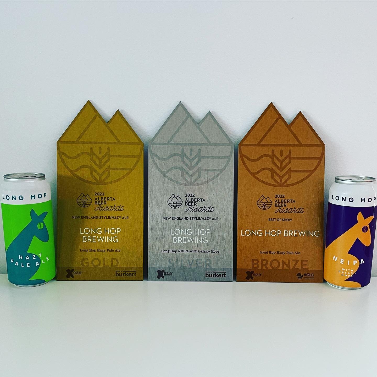 Excited to let you know our Hazy Pale Ale won gold at the Alberta Beer Awards for New England-Style Hazy Ale. Our NEIPA with Galaxy Hops also won a Silver for New England-Style Hazy Ale.

But there&rsquo;s more, thinking the night couldn&rsquo;t get 