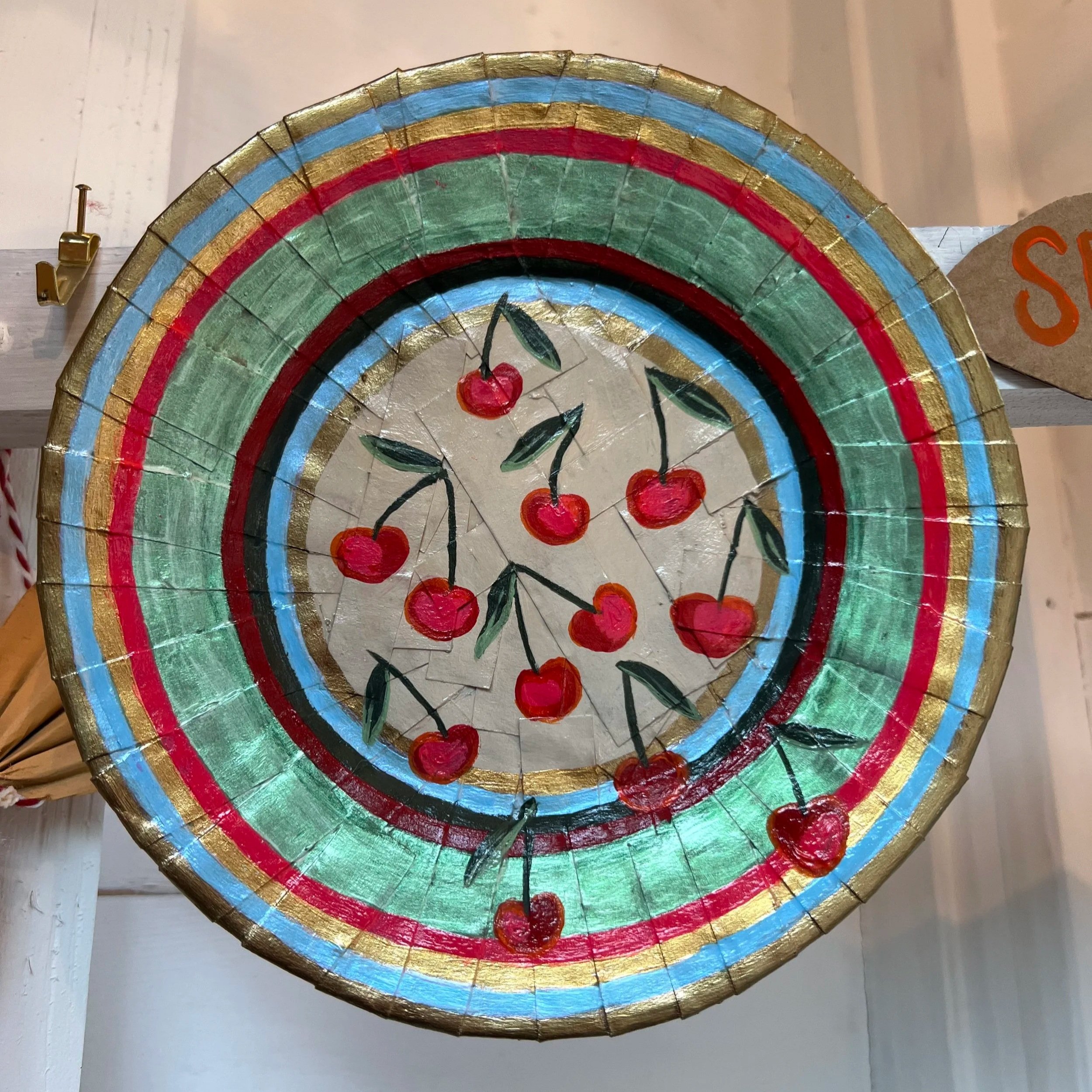 Cherries & Stripes Plate
$40