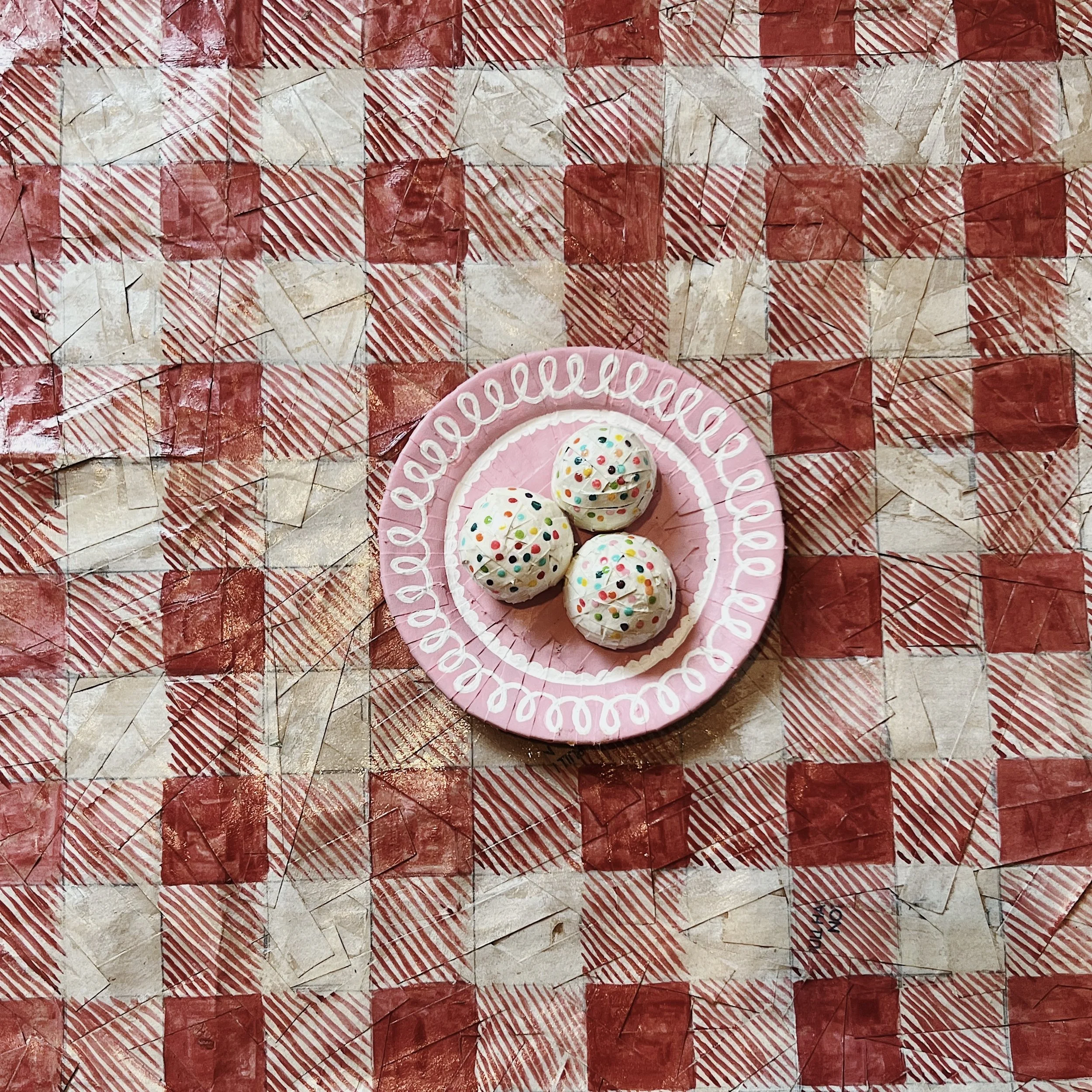 Anginetti Cookies Plate
Cardboard, paint, paper bags
$65