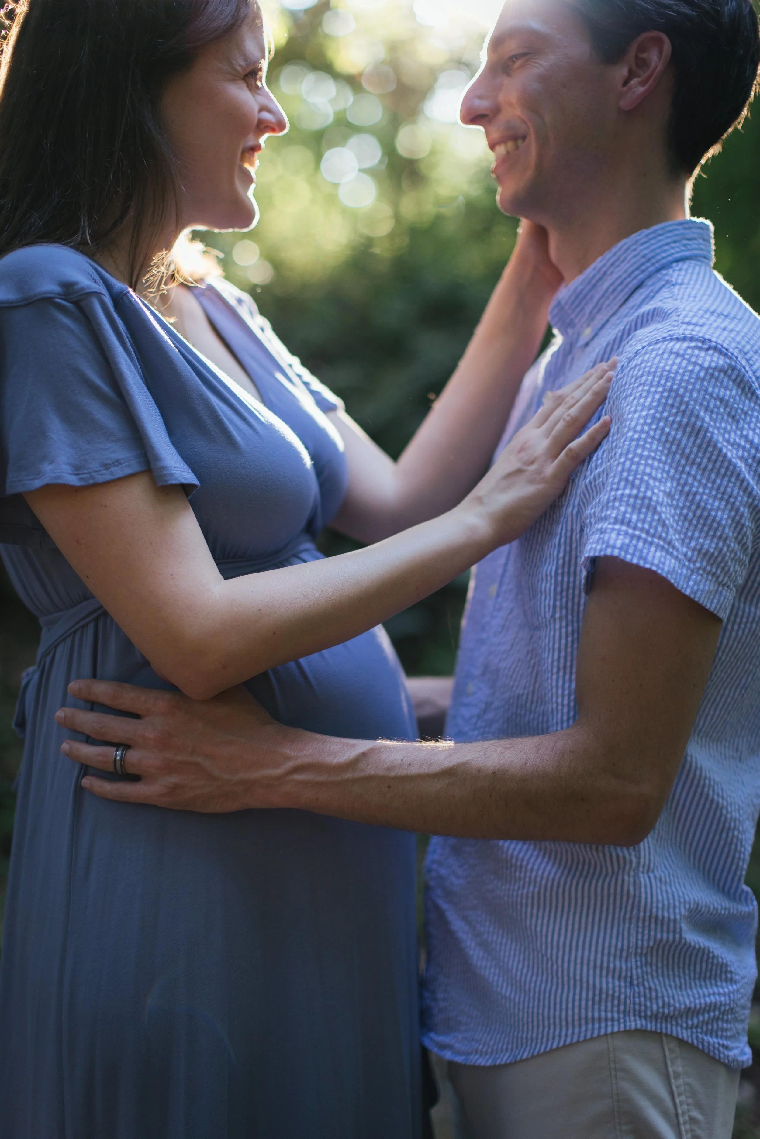 Maternity Photography Session at the Eno River in Durham, North Carolina 