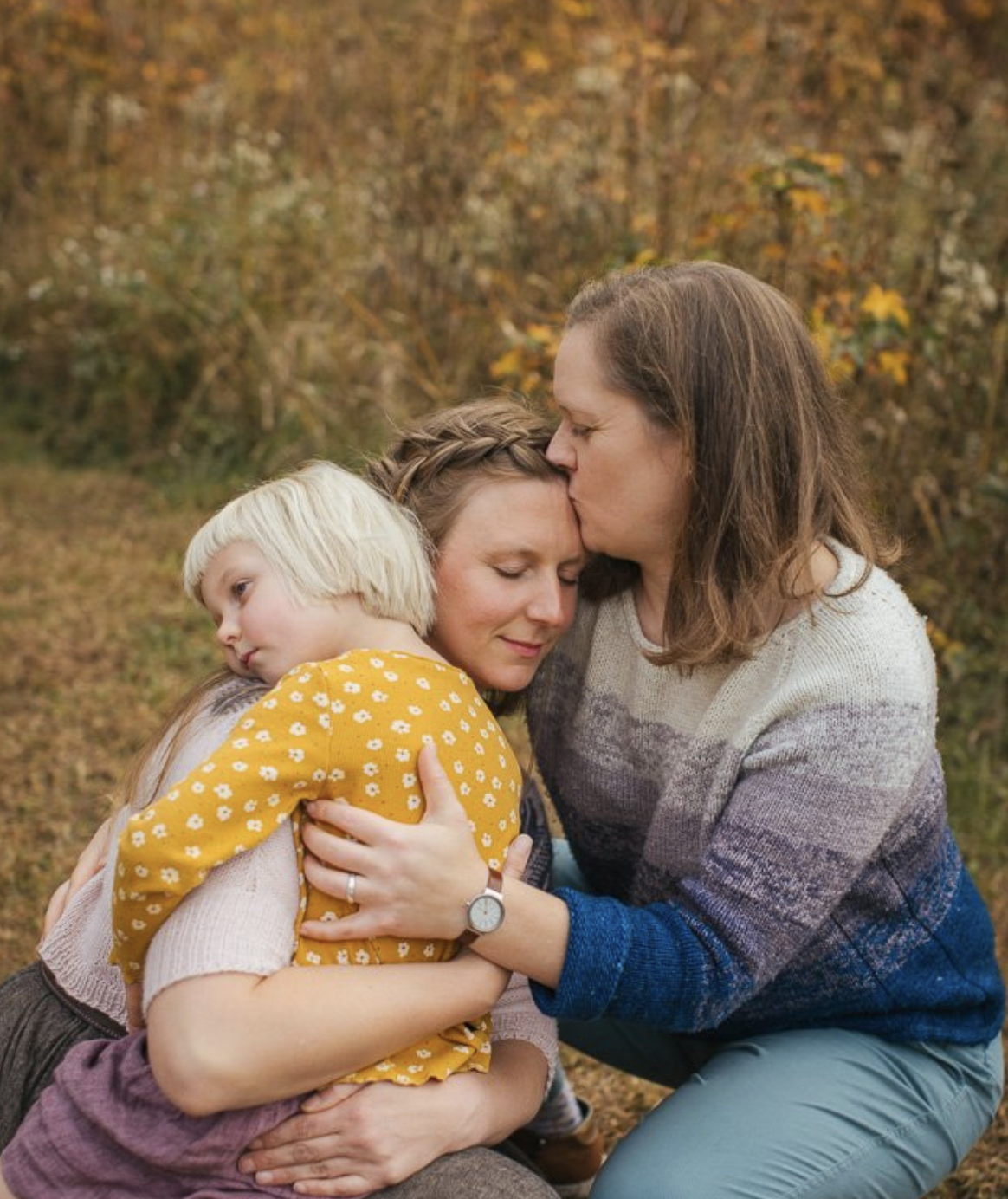 Amber, Kate, and Lily at the Eno River in Durham, North Carolina 