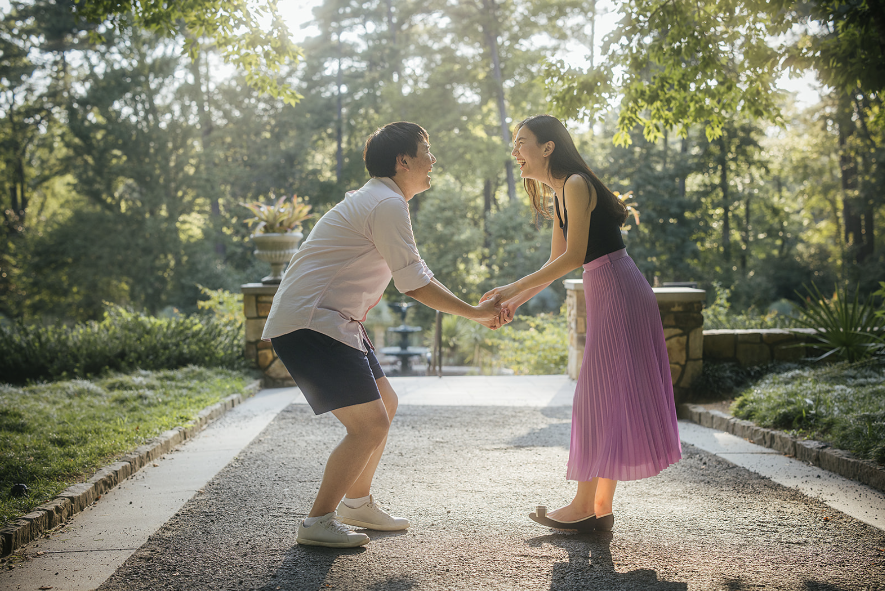 Duke Gardens Surprise Engagement