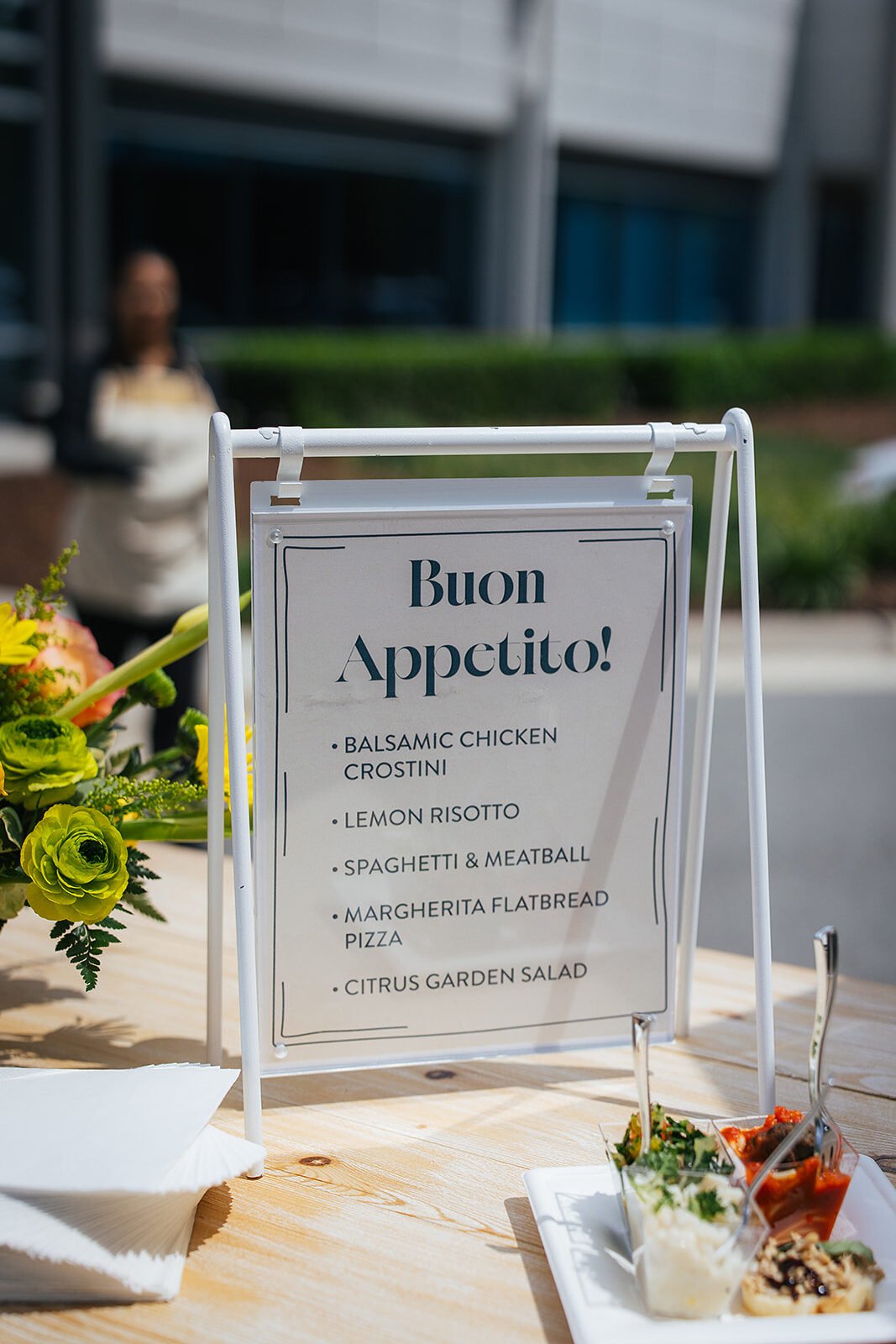 Food Signage at Raleigh Event