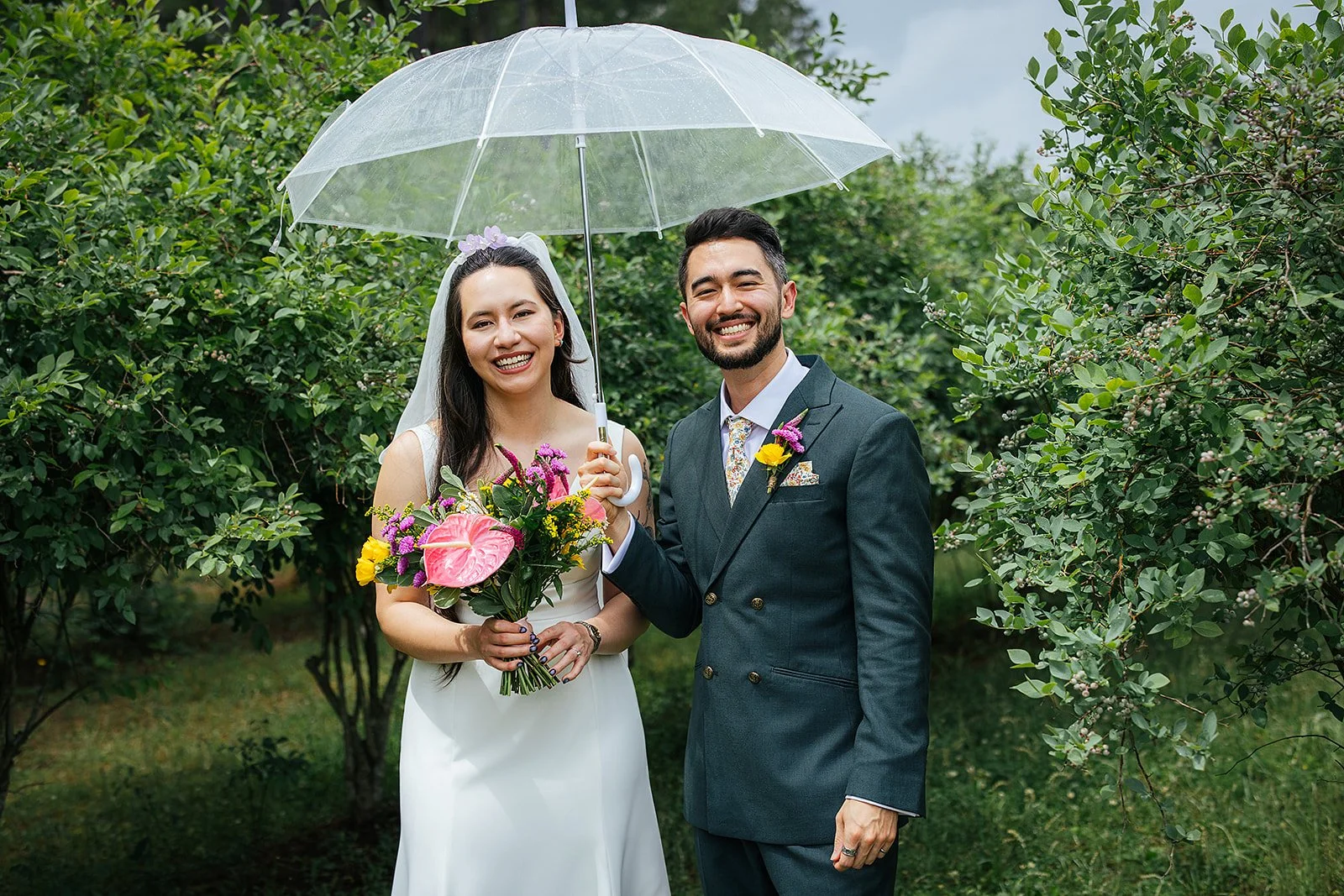 Durham wedding photographer — bride and groom portraits outdoors