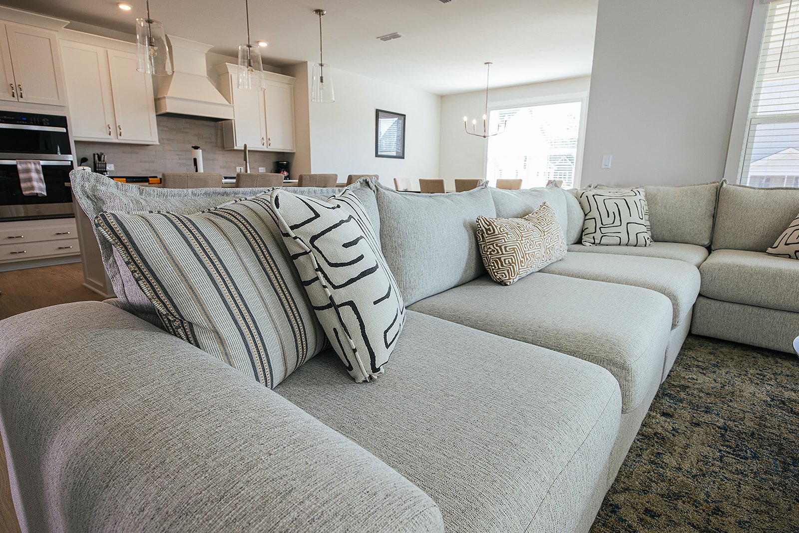 Finished furnished interior photographed for AFR Furniture Rental by Durham commercial photographer Fifty Two Hundred