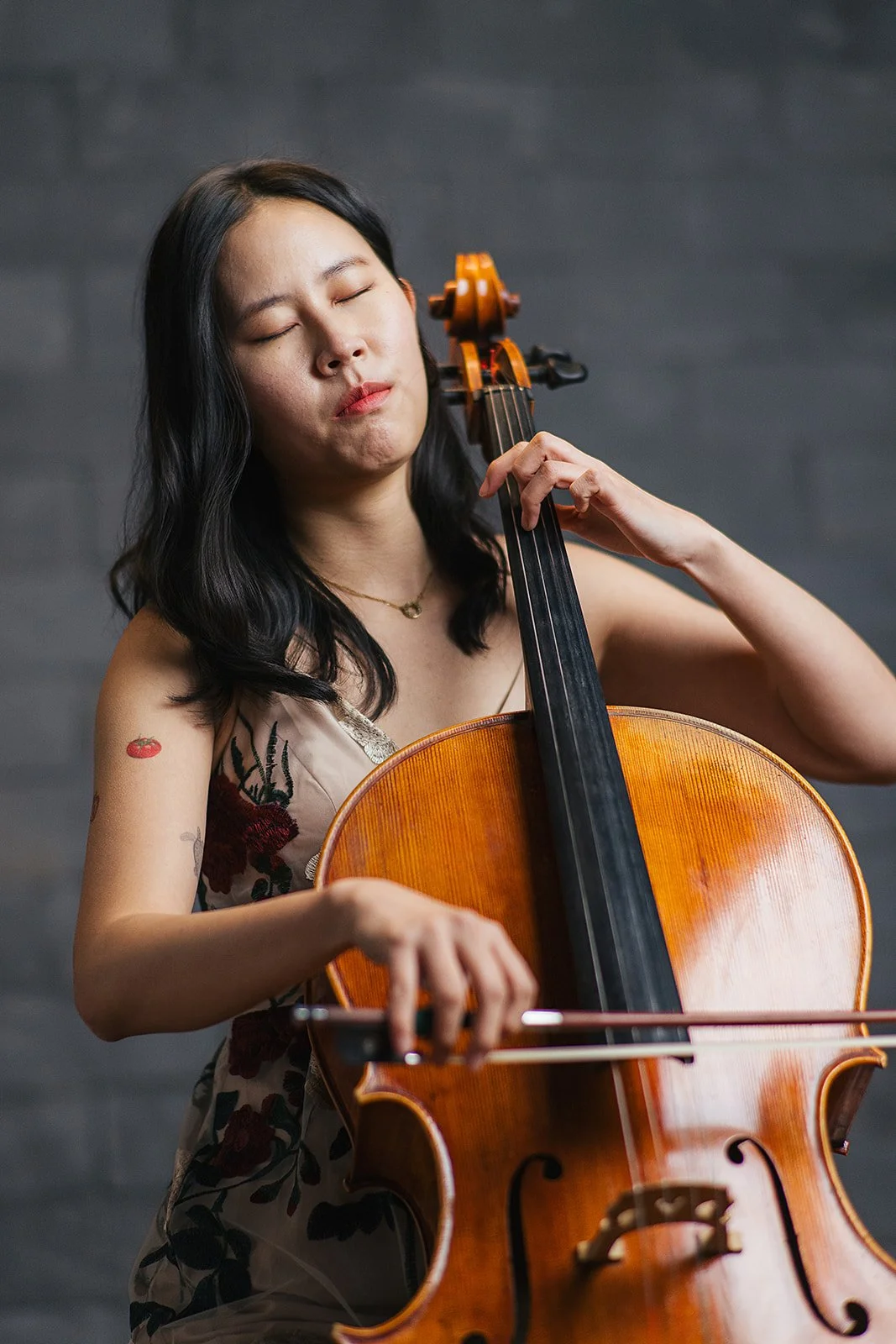 Woman Member of Chamber Orchestra of Triangle Playing Cello