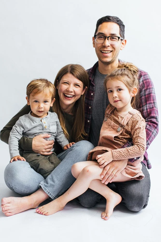 FamilyOfFourLookingAtCamera