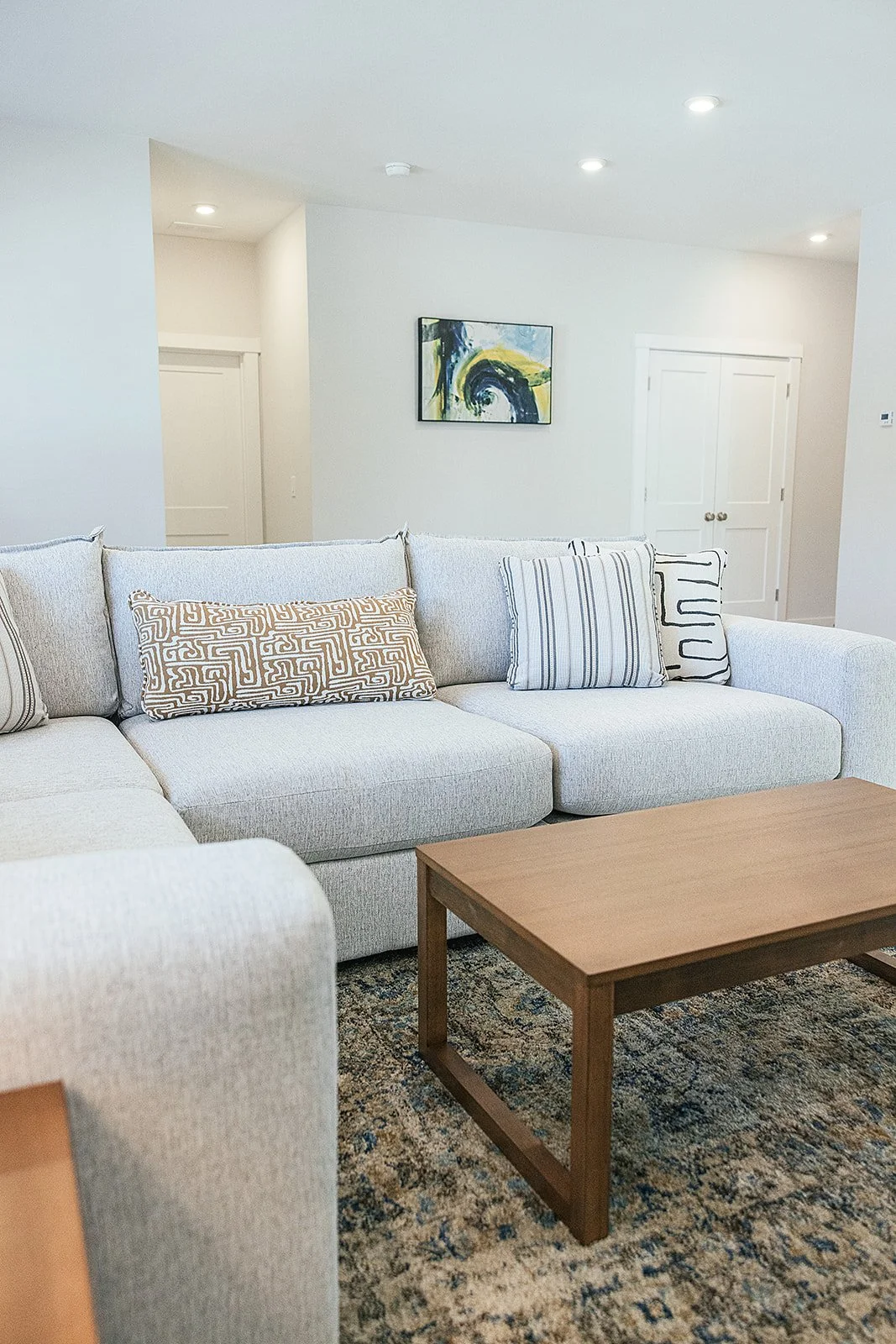 Finished furnished interior photographed for AFR Furniture Rental by Durham commercial photographer Fifty Two Hundred