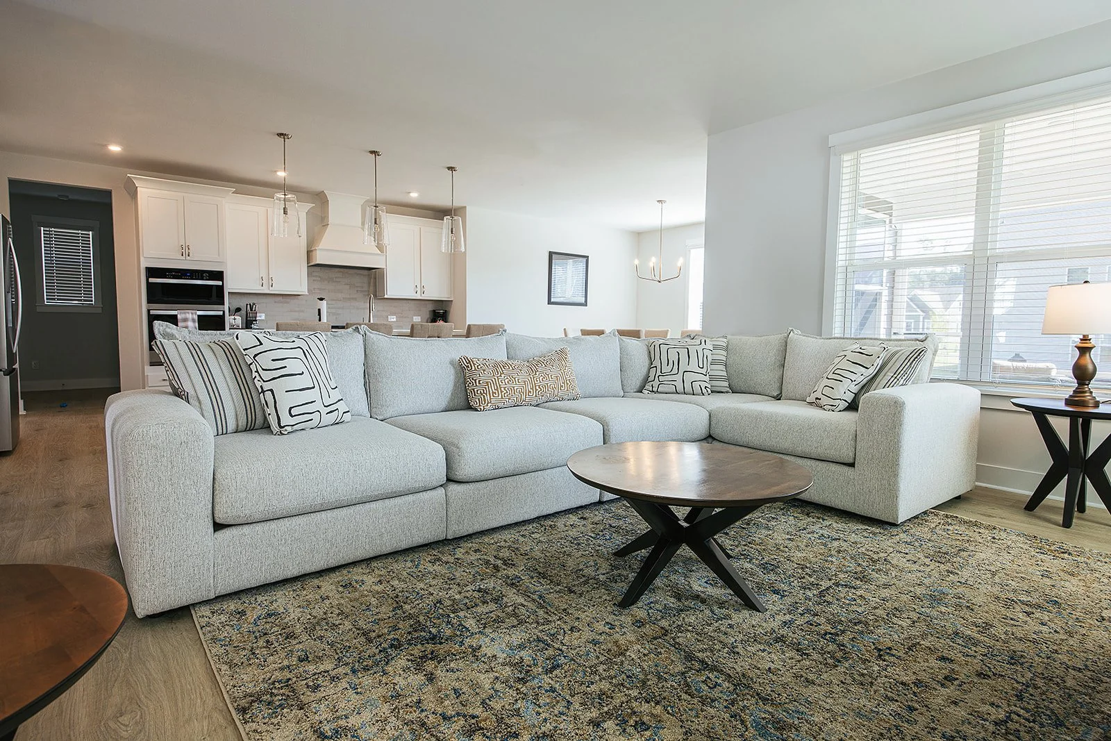 Finished furnished interior photographed for AFR Furniture Rental by Durham commercial photographer Fifty Two Hundred