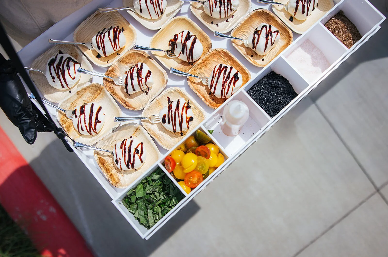 Food Setup at Raleigh Event