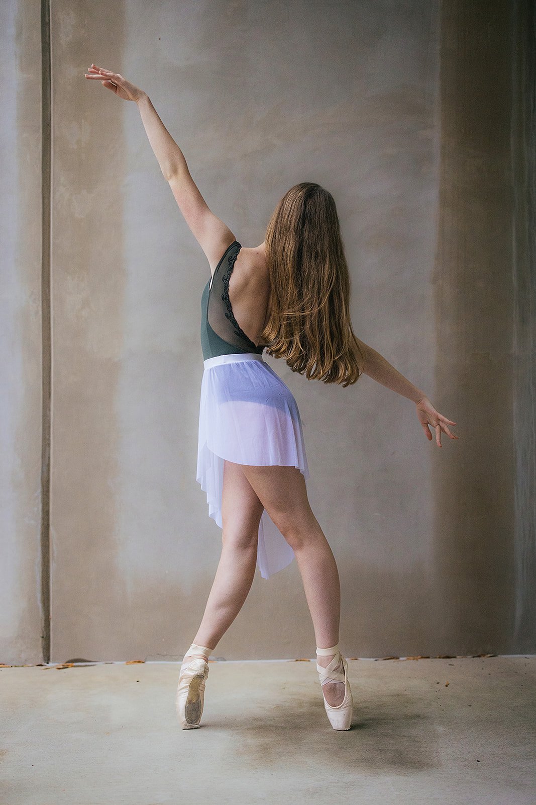 Ballerina Posing During Personal Branding Session Raleigh NC
