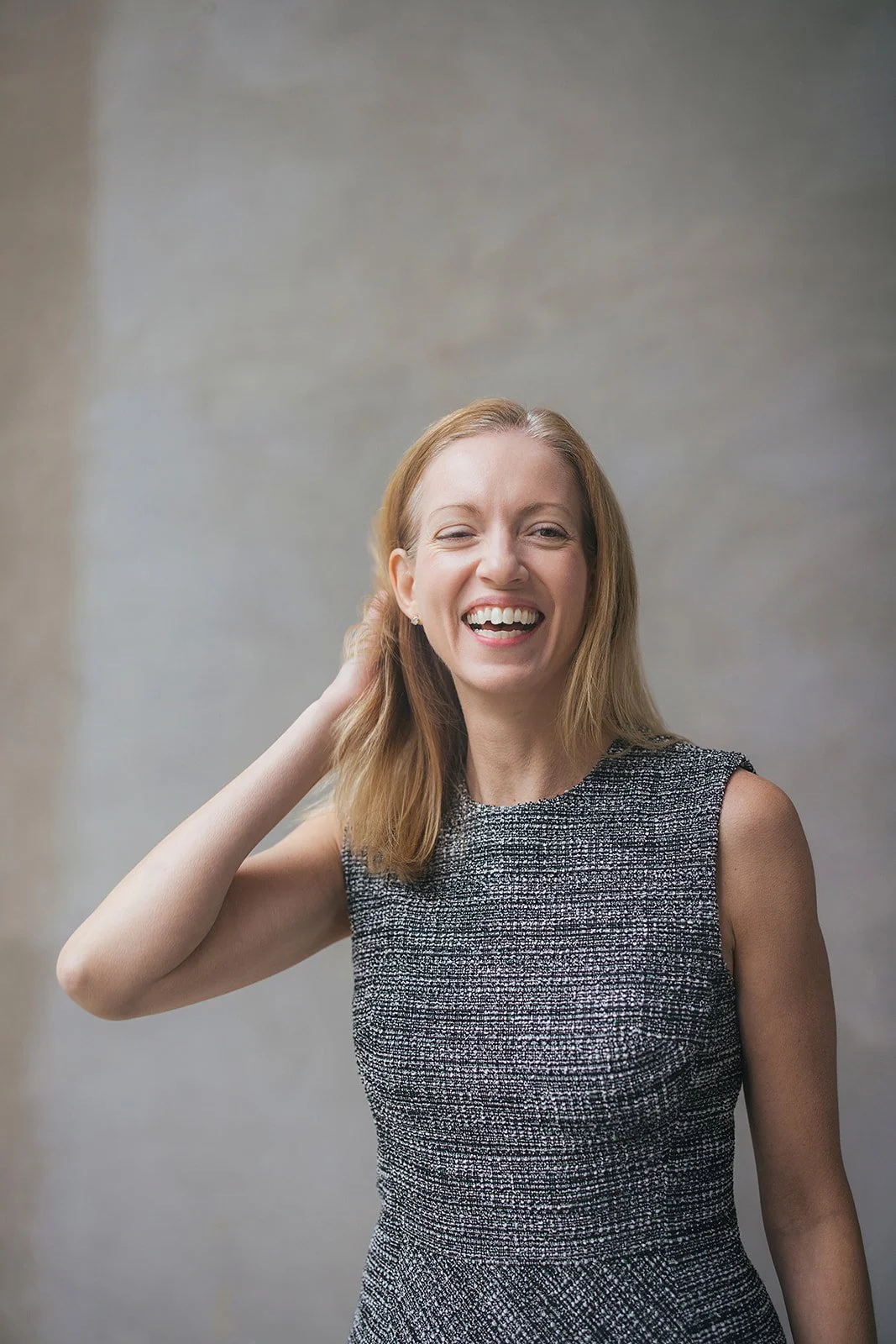 Woman Smiling Laughing Headshot Session Raleigh NC