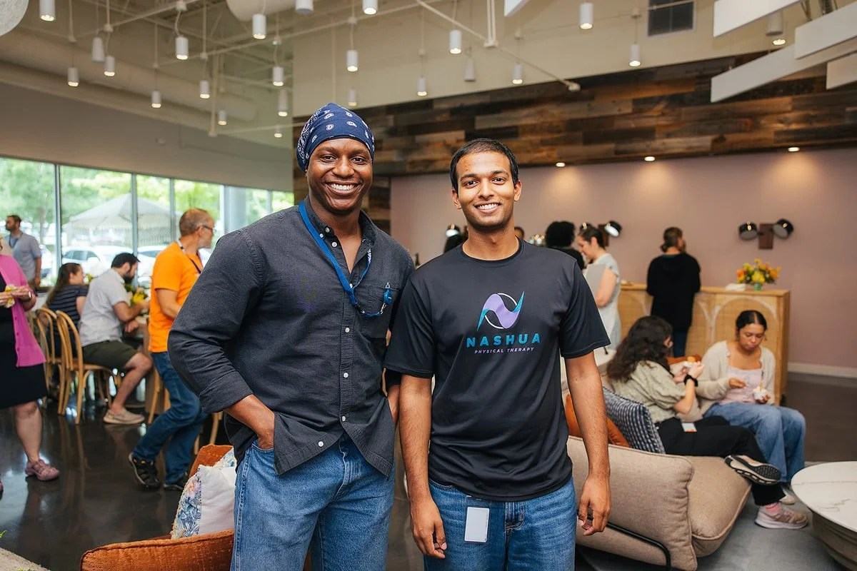 Coworkers connecting at a company event in Cary North Carolina