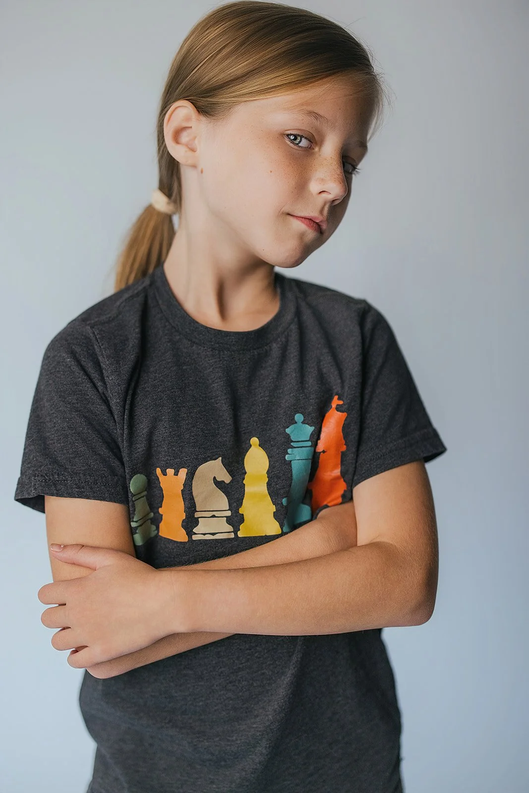 Young Girl Posing Childhood Studio Portrait Durham NC