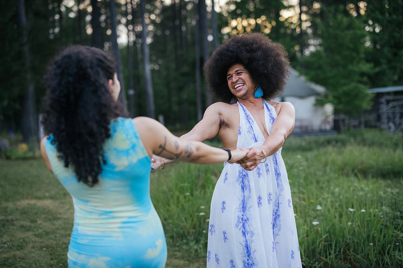 Chapel Hill NC wedding reception — candid guest moments