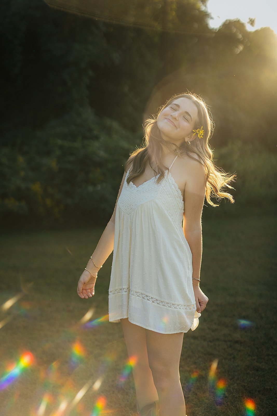 Senior Girl Smiling During Senior Portrait Session