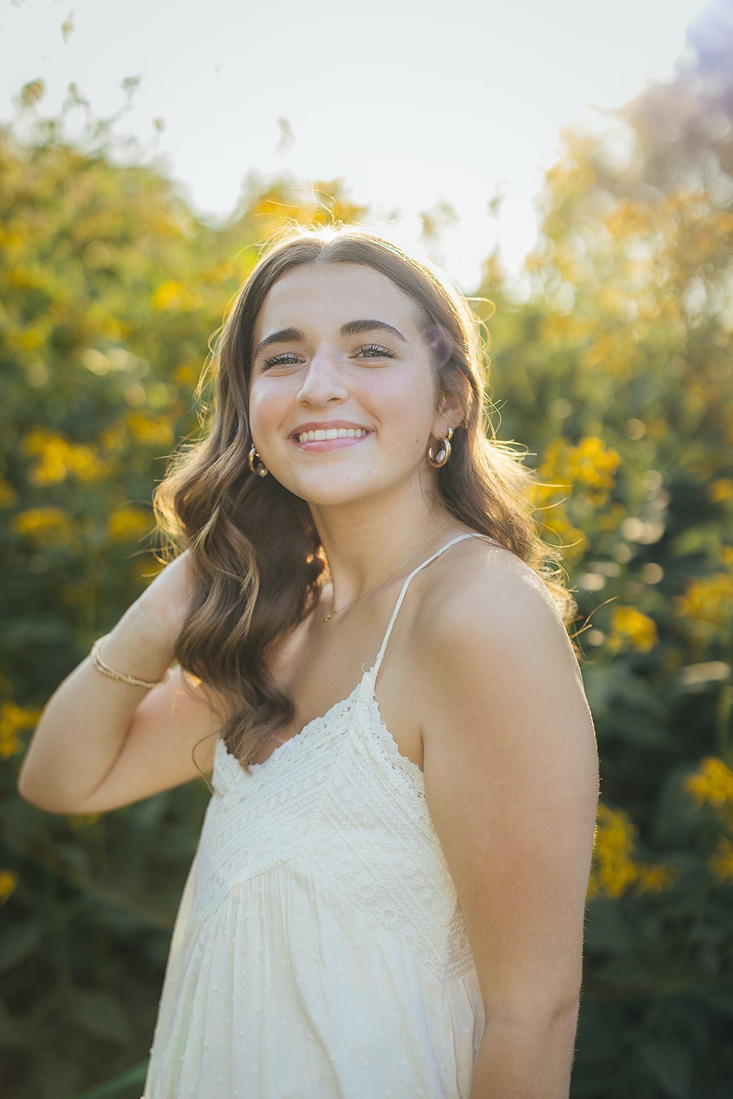 Senior Girl Smiling Outside During Senior Photography Session
