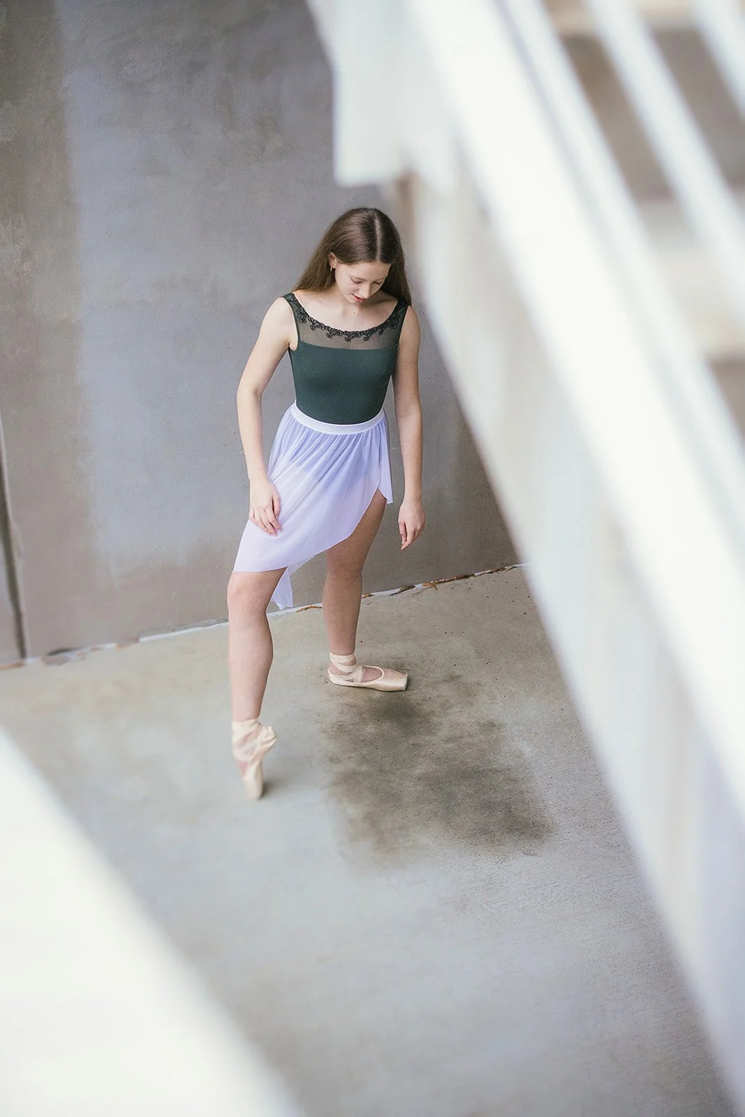 Young Carolina Ballet Dancer On Pointe