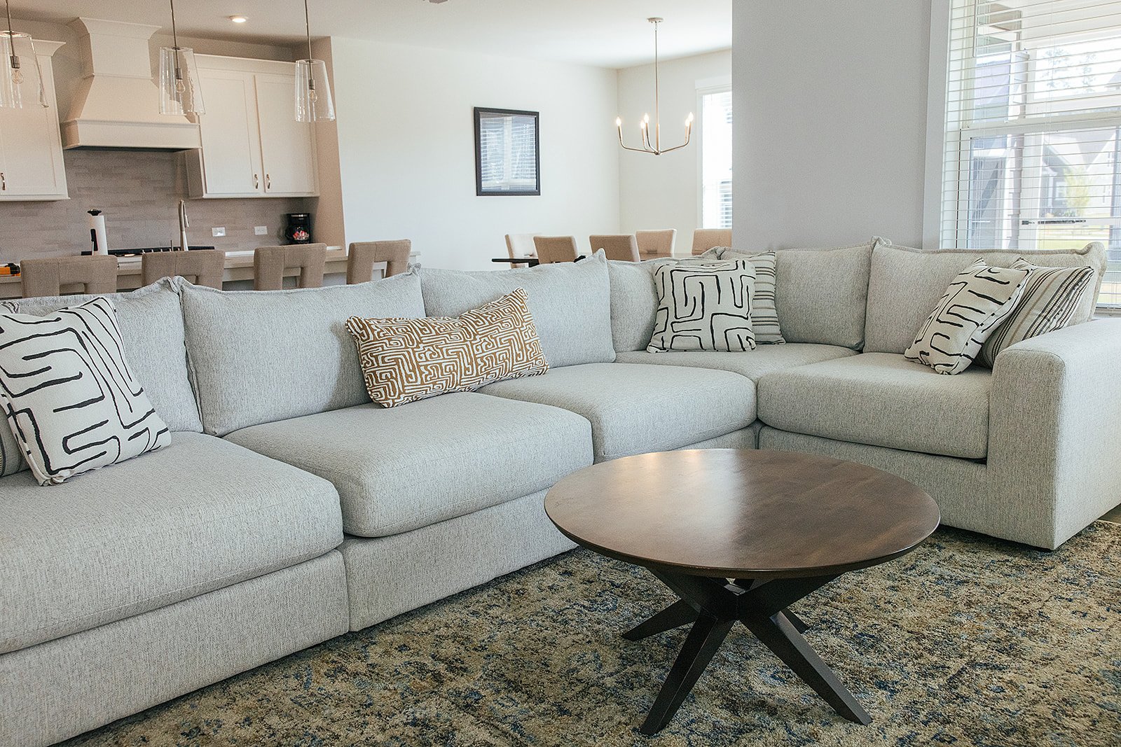 Finished furnished interior photographed for AFR Furniture Rental by Durham commercial photographer Fifty Two Hundred